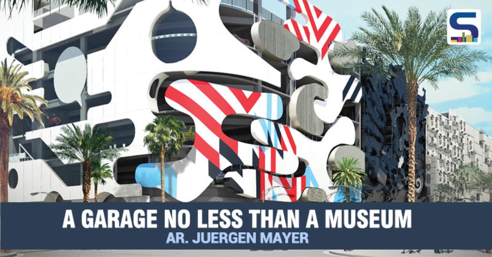 The right edge of the façade segment is cut off with a straight vertical line analogue to all the other segments of the overall façade. The façade is built in steel and aluminum, and painted in different colors. It contains embedded lighting that glows at night.