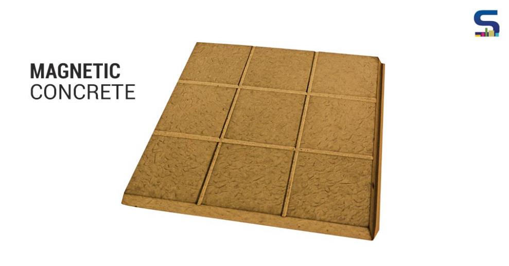 This composite material is based on a special cement matrix loaded with recycled magnetizable particles. Main advantage is full integrability into any cement-based structure maintaining a high degree of robustness.