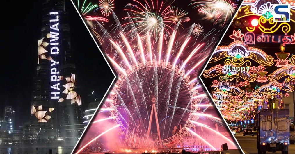 Not just the Indian houses or monuments were decked up in glittering lights on Diwali, even famous monuments across the country like Burj Khalifa and Empire State Building were also got a Diwali makeover too.