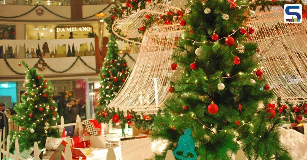 The Upscale Decorations In Delhi Malls On This Christmas