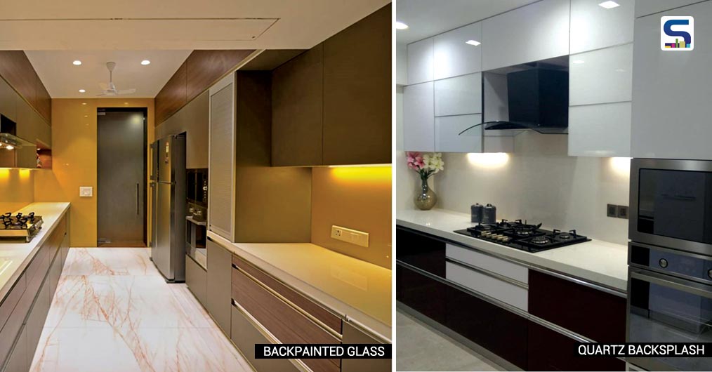 A stainless steel backsplash can give the kitchen a modern, urban look. Even with less variety in colour and finish, stainless steel can blend well with almost any colour scheme. Its popularity as a backsplash material stems not only from its aesthetic appeal but also how durable and easy to clean they are, not requiring constant polishing to maintain a shiny quality.