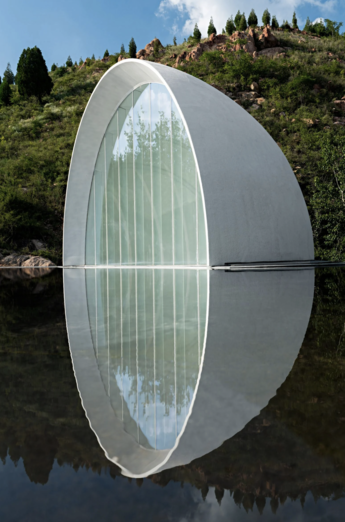 Uncover the captivating beauty of a mountain chapel in China, where the moon's symbolism intertwines with modern design. Step into a realm of balance and inspiration at Arco Unico.