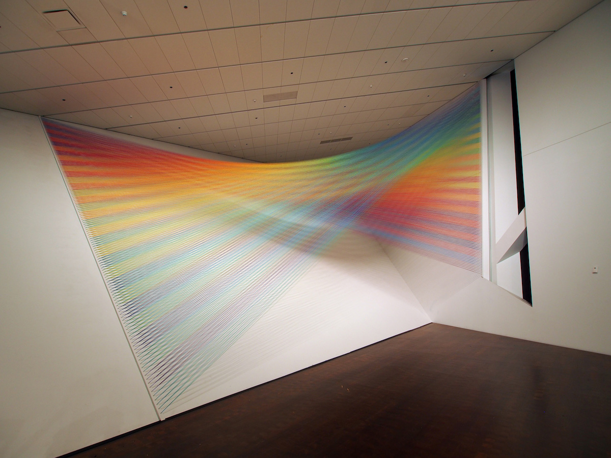 Mexican artist Gabriel Dawe thread art installations