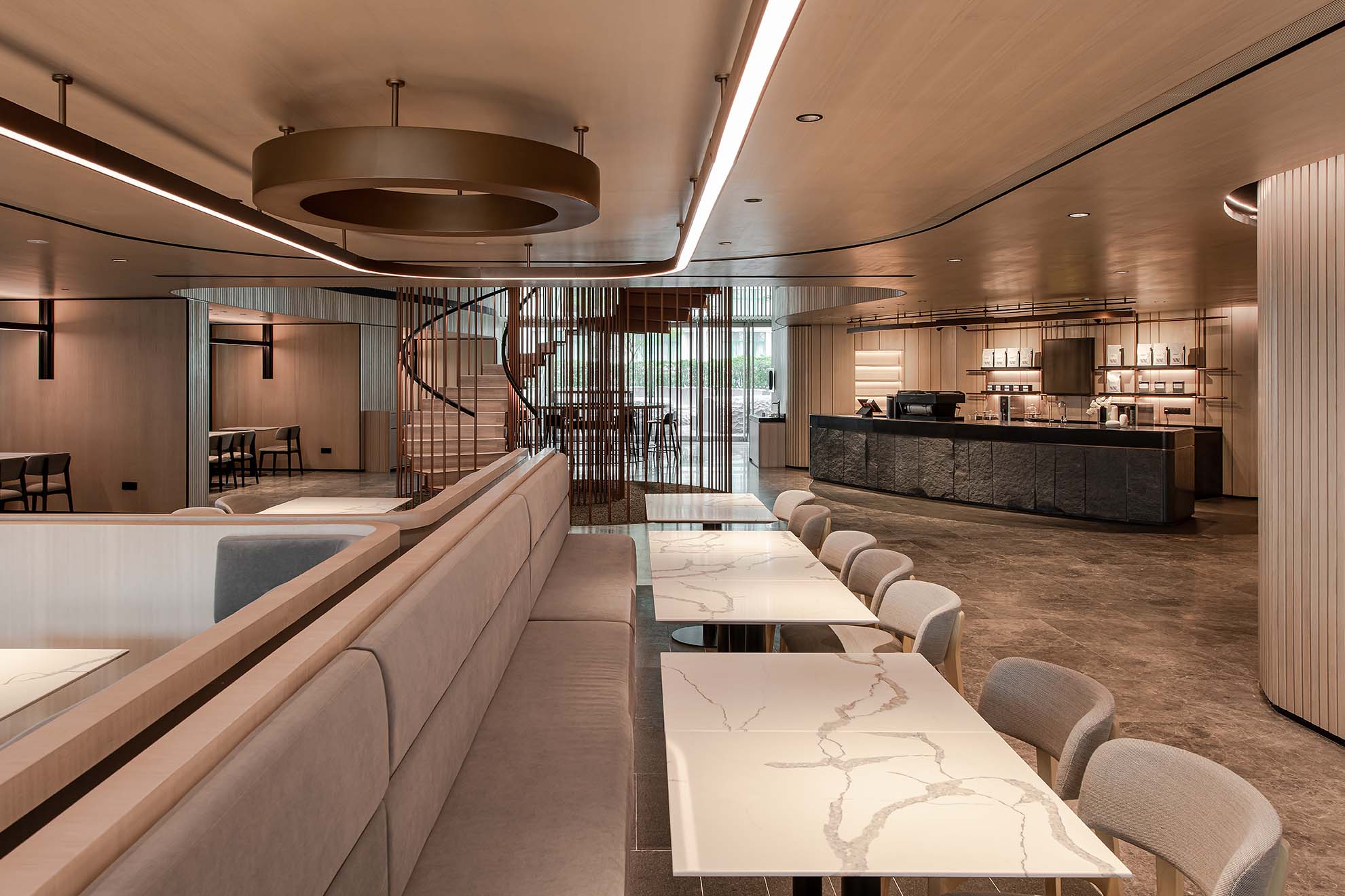 Grey Granite Café Counter