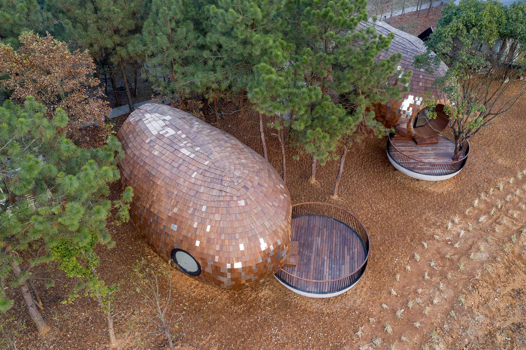 Wooden And Mirrored Shingles