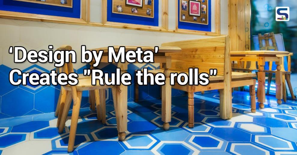 Style starts from the bottom up. Colour being an essential part of the equation, creating the mood and style of the décor. A Bold geometric floor with a shade of blue set in a playful hexagonal patterned tile.