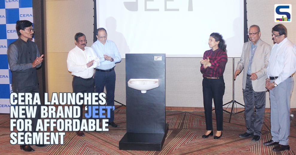 CERA, India’s premium home solutions brand, has launched a new brand of sanitary ware, Jeet, aimed at the fastest growing affordable segment. Jeet was unveiled by Mrs. Deepshikha Khaitan at Ahmedabad today, in the presence of the top management team and the entire sales force of CERA.