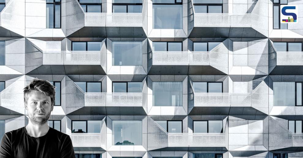Copenhagen based architectural and urban planning firm- COBE transforms an industrial grain silo into a swanky angular faceted 7-meter high building with 38 unique apartments.