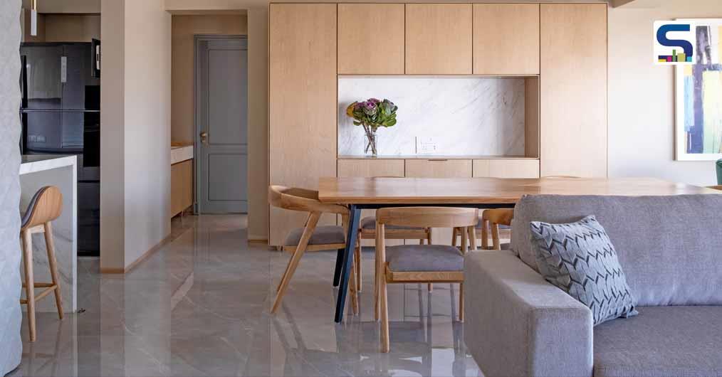 Neutral Hues and Clean Lines Adores the Interiors Of The Fluid Home, Mumbai