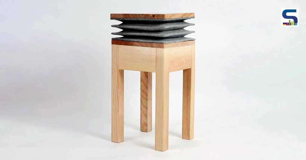 Accordion-Shaped ‘Xia’ Stool Emits A Musical Note When Pressed | Soraia Gomes | Portuguese