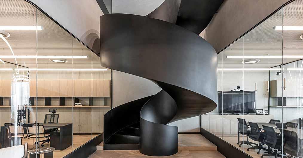 FR-EE Adds Sculptural Helicoidal Staircase in Kering Group’s New Office in Mexico City