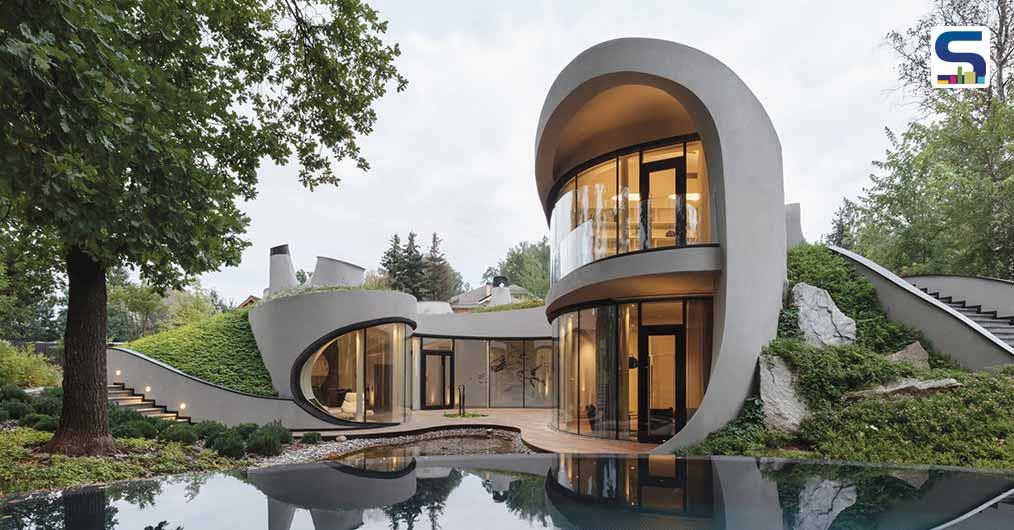 Niko Architect Designs A Futuristic Organic Abode Underneath An Artificial Hill in Russia