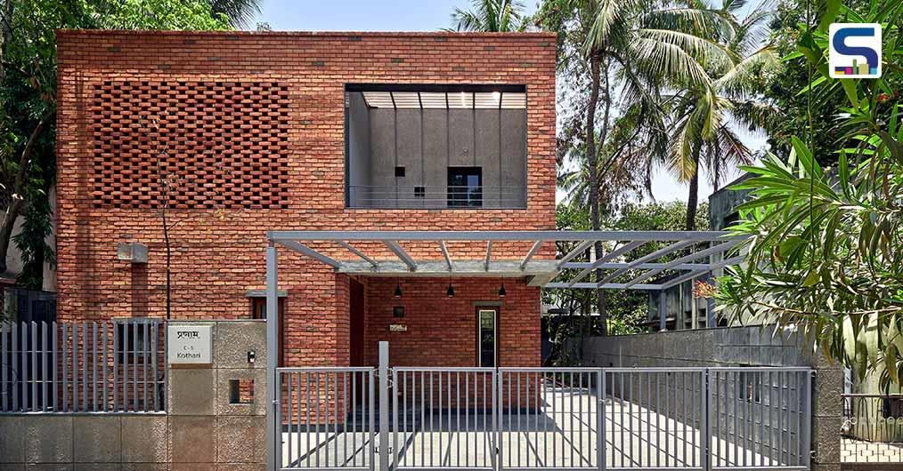 The Brick-Concrete Exteriors and Vaastu-Compliant Interiors Accentuate This Simple Contemporary House in Pune | Alok Kothari Architects