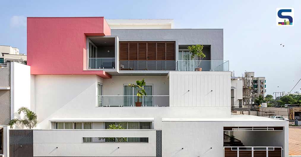 Manoj Patel Design Studio | Pink Cube House in Vadodara