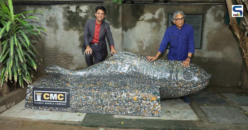 Classic Marble Company Felicitates Pritzker Prize Laureate BV Doshi With “Jalsha”- A Marble Masterpiece on his 94th Birthday | Ahmedabad