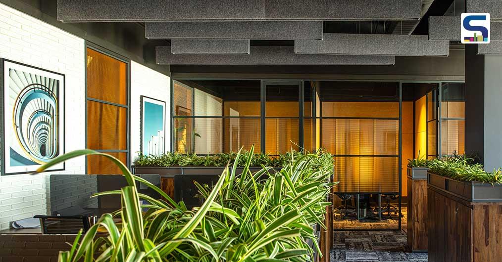 Wood and Plants Brings Warmth and Positivity To this Opulent Rooftop Office in Gurugram by groupDCA