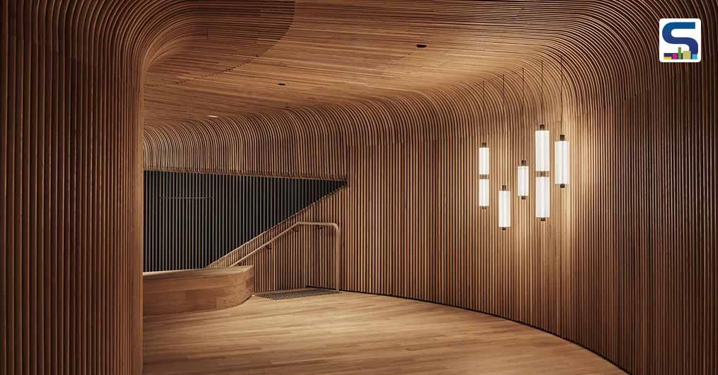 Steam-Bent Timber Wraps The Interiors of This Immersive Showroom in Melbourne | Woods Bagot