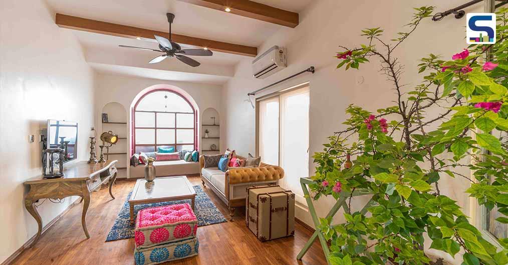 This 4-BHK Home in Hyderabad Depicts a Melodious Symphony of Reclaimed Teakwood and Colourful Elements