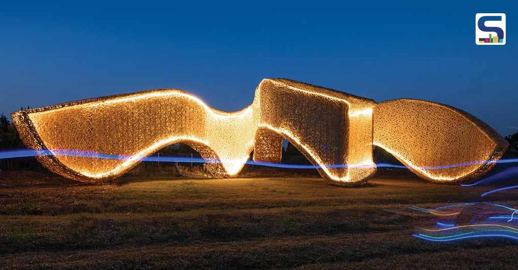 This Sinuous and Dynamic 42 Sqm Bamboo Pavilion in China Turned An Empty Field Into A Public Space | LIN Architecture