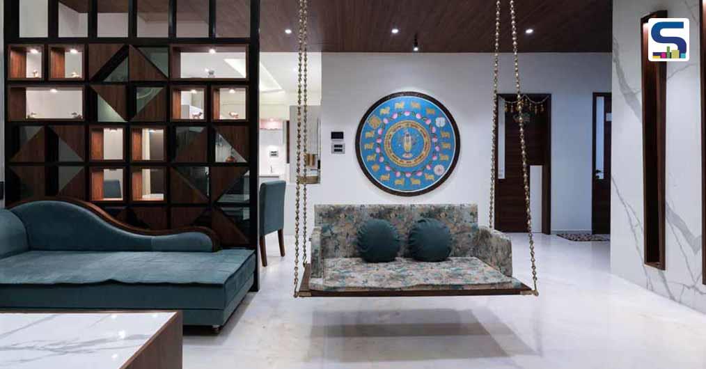 This Vaastu-Compliant Home in Rajkot is Defined By Minimal Design, Local Art and Sustainability | AUURA Interior Design Studio