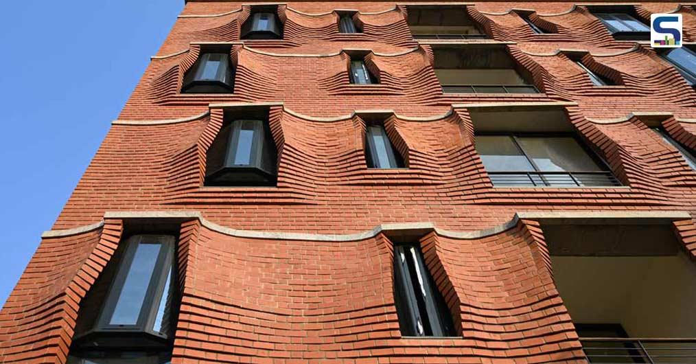 Striking Rippling Brickwork Features The Sienna Apartments Designed by Sameep Padora and Associates | Hyderabad