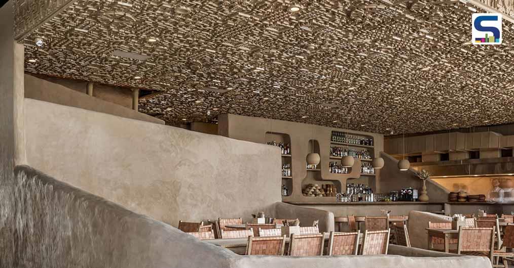 The Ceiling Of This Restaurant In Mexico Depicts A Maze of Ancient Ruins | Monteon Arquitectos Asociados