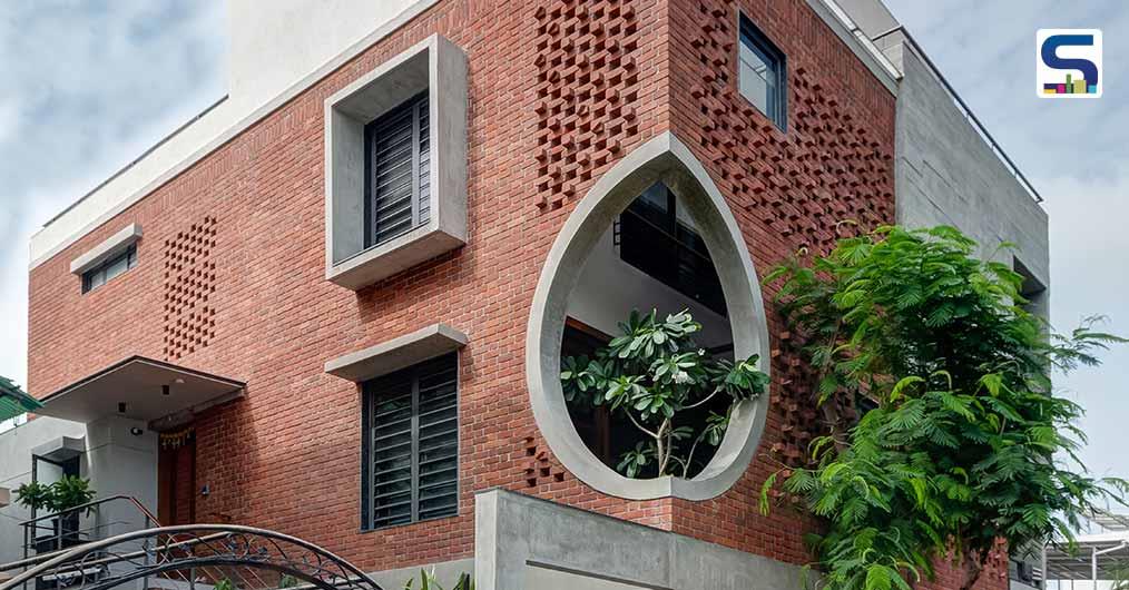 Brick and Exposed Concrete Creates A Warm, Sustainable and Homely Family Nest in Gujarat | Aangan Architects | Samruddhi