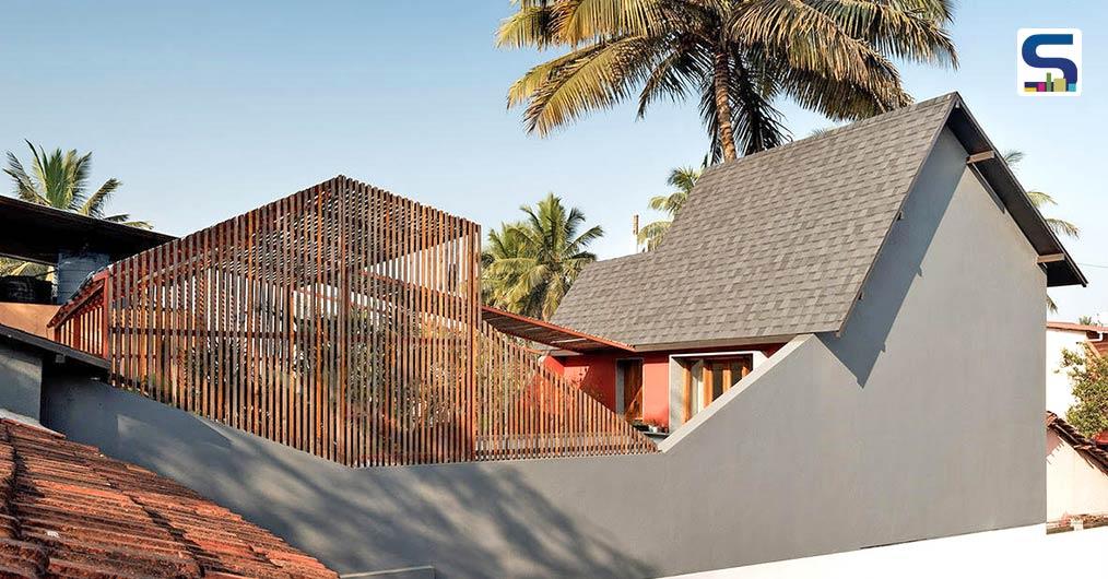 Four Different Roofs With Skylights Allow Fresh Air And Passive Natural Lighting To Enter This House in Kolhapur | RC Architects