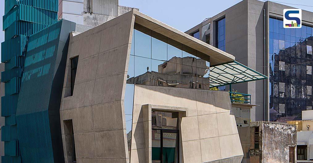 Shaili Banker Architects Uses RCC and Glass To Create Jagged Facade of This Home in Ahmadabad | Gujarat |