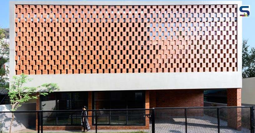 Srijit Srinivas Architects Design A Modern Brick Lattice House in Kerala