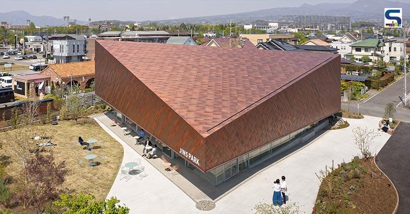 A Unique Copper-Clad Trapezoidal Eyewear Shop in Japan | Yuko Nagayama & Associates |  JINS