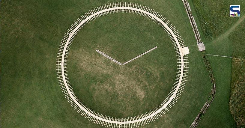 This Clock-Shaped Wooden Installation in France Will Be Dismantled and Reused In Facades and Roofs | Tour de France