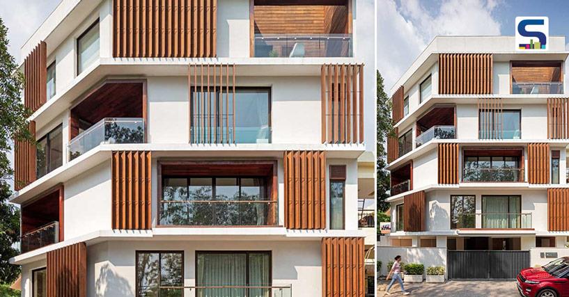 Wooden Louvres In This Abode Allow Proper Light, Ventilation and Protection From Harsh Delhi Heat | Team 3