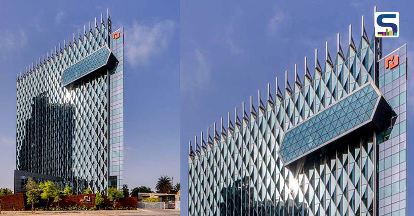 Quilted Patterns Wrap The Façade of Monte Carlo’s New Corporate Headquarters in Ahmedabad | Edifice Consultants