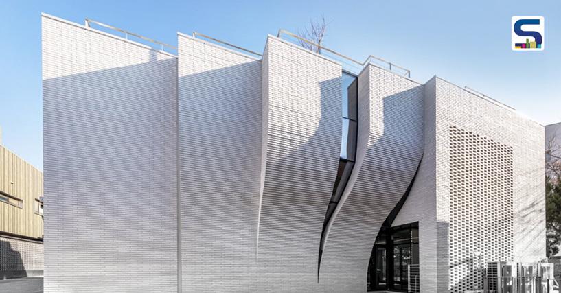 Unique Rippling Brick Facade Of An Office Building In Seoul Designed By LESS Architects