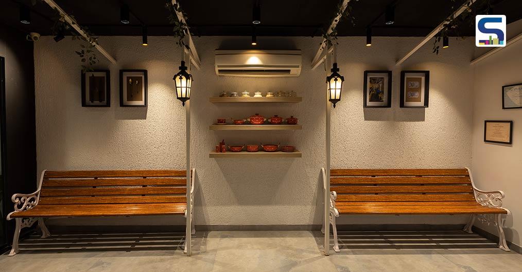 Street Lamps, Warm Lighting, Outdoor Benches, and Vintage Charm Bring New Life to This Navi Mumbai Hotspot | Gautam Shewa Architects