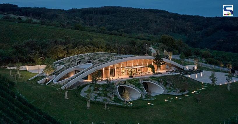 An Artificial Hill Conceals The Concrete-Roof Winery In The Czech Republic | Aleš Fiala Studio