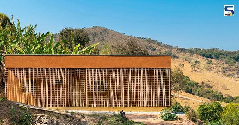 Irregular Bamboo Lattice Wraps This Brazil House On Three Sides | Sustainable Architecture