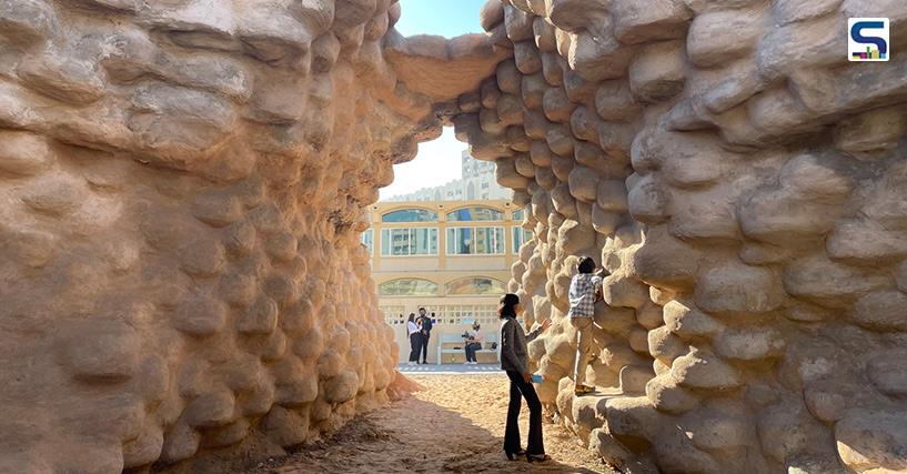 Innovative 3-Minute Pavilion by WallMakers Crafted from Recycled Tires Stands Out at Sharjah Triennial 2023 |