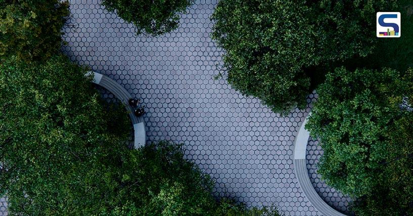 Studio Transforms Urban Water Management with Innovative Hexagonal Permeable Pavers | Flyt