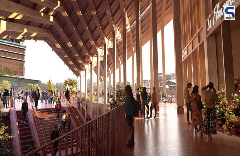 BIG and A+ Architecture Designs 12000 sqm Mass Timber Transport Hub in France