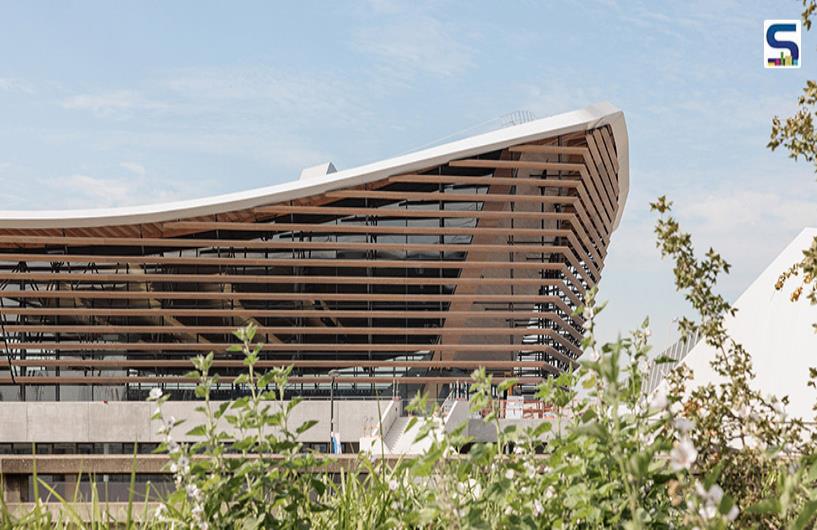 The Sinuous Aquatics Centre for the Paris 2024 Olympics, Crafted with Wood | VenhoevenCS | Ateliers 2/3/4