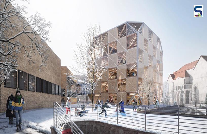 BIGs Innovative Mass-Timber Design for Makers KUbe in USA
