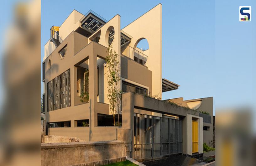 The Beauty of Parallel Walls and Circular Cutouts in This Karnataka Family Home | Aakar Group of Consultancy
