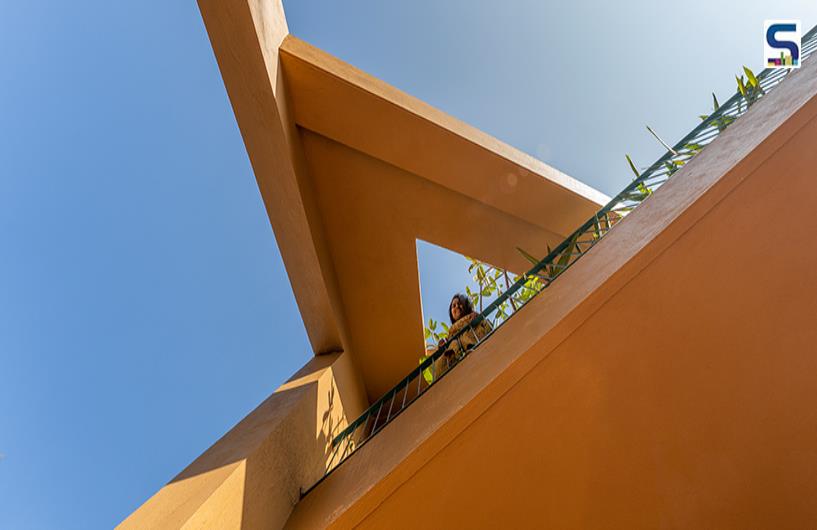 A House of Triangles Designed to Preserve Existing Trees And Enhancing Green Spaces | Aakar Group of Consultancy
