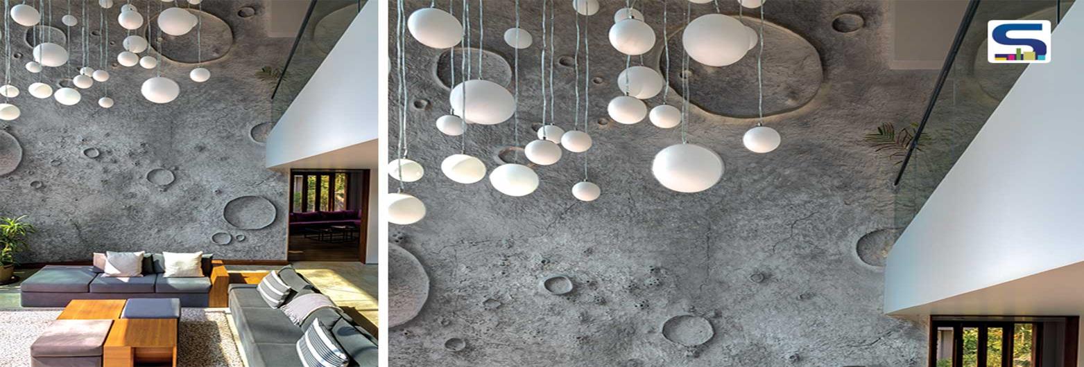 Lunar Groove- An Artistic, Crater-like Textured Wall- By Amita Kulkarni and Vikrant