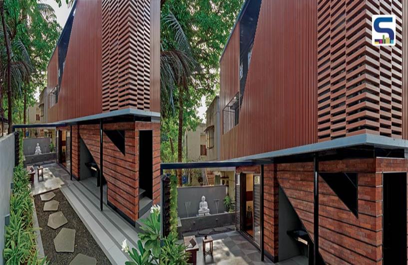 Powder-Coated Aluminum Fins On Façade |  Alok Kothari Architects