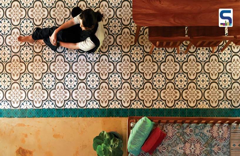 Oxide Finish and Motif Tiles in Harmony | Aslam.Sham Architects