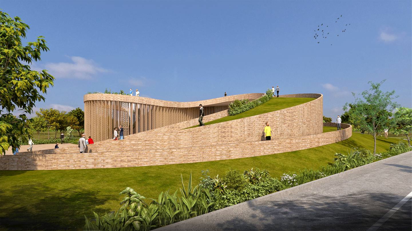 Spiral Garden Library Designed To Beat The Heat of Rajasthan By Sanjay Puri Architects 