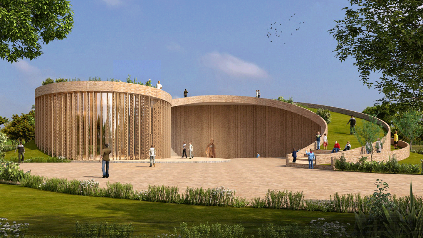 Spiral Garden Library Designed To Beat The Heat of Rajasthan By Sanjay Puri Architects 